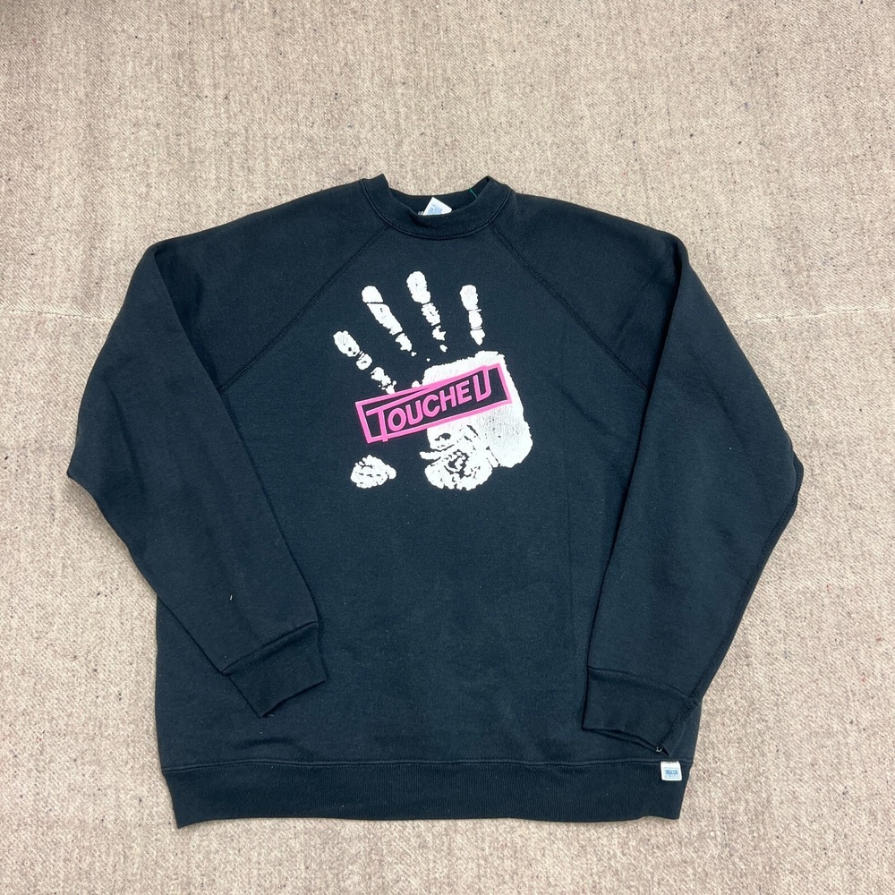 Vintage Touched Sweatshirt XL‎ Black 1990s